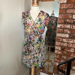 Bright floral dress